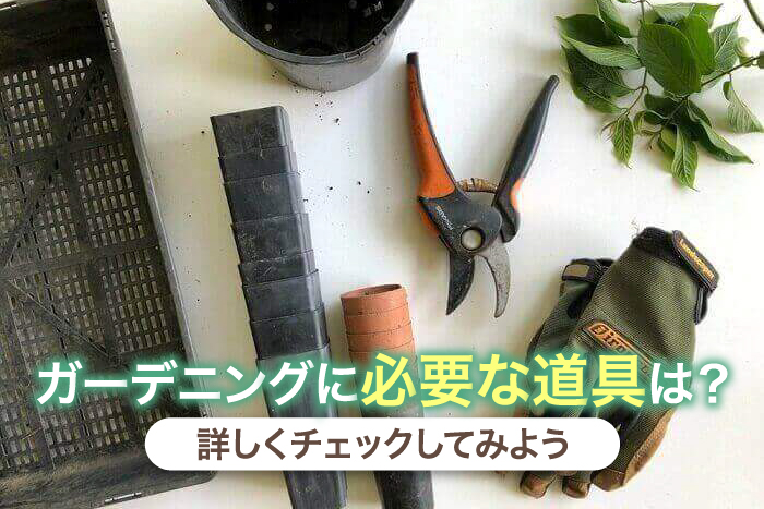 ガーデニングに必要な道具は?詳しくチェックしてみよう