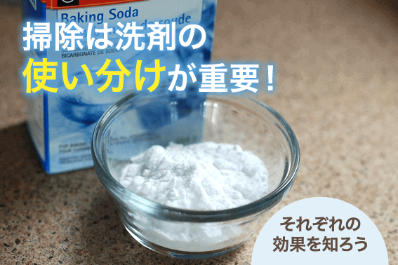 掃除は洗剤の使い分けが重要!それぞれの効果を知ろう