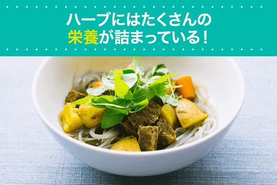 ハーブにはたくさんの栄養が詰まっている!