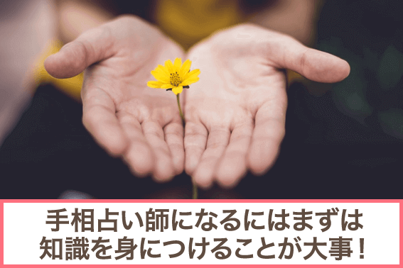 手相占い師になるにはまずは知識を身につけることが大事!